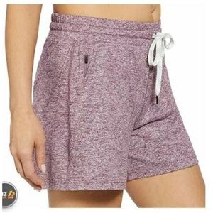 EUC Pacific Trail Cozy Short in Eggplant Heather Size M